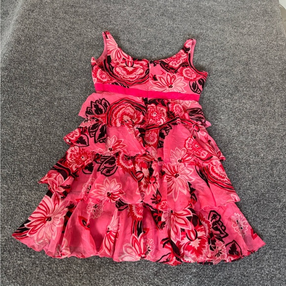 Tibi Pink Floral Ruffle Dress - Picture 7 of 14